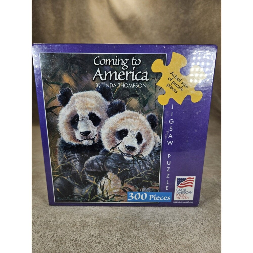 Panda Puzzle 300 Large Oversized Pieces Great American Puzzle Factory New Sealed